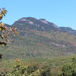 Autumn view from a Western North Carolina mountain overlook near the Blue Ridge Parkway